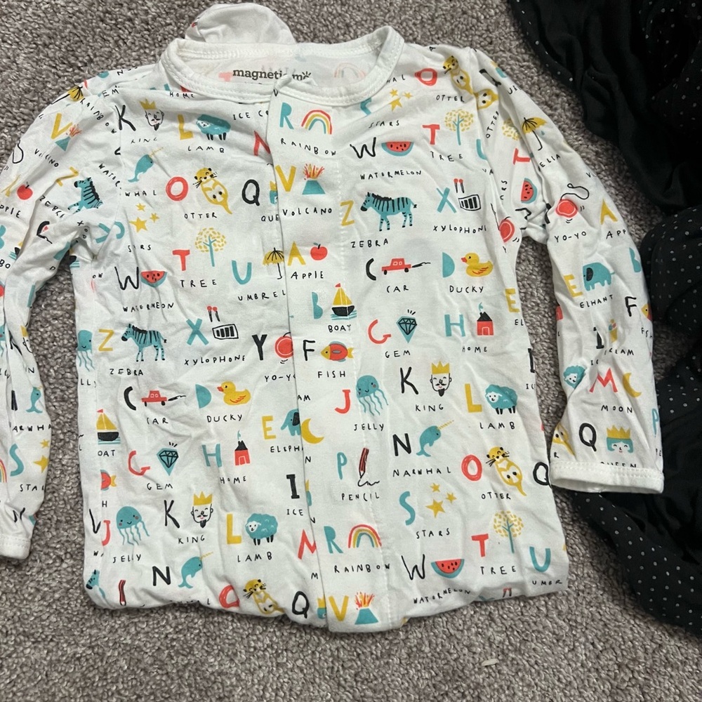Magnetic Me Colorful Alphabet Baby Pajamas